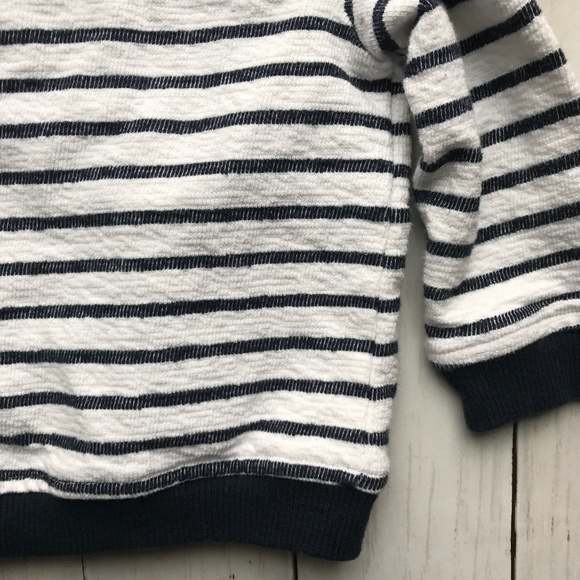 Koala Kids Navy Stripe Baby Boy Hooded Sweatshirt - Picture 8 of 8